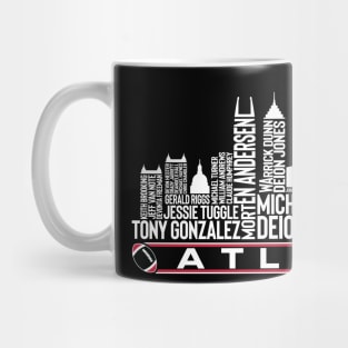 Atlanta Football Team All Time Legends, Atlanta City Skyline Mug